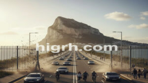 Symbolic image of the Gibraltar fence being removed, representing freedom of movement - HIGH NEWS