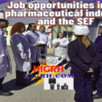 Students in training for chemical plant operator positions at Kinsy pharmaceutical company supported by SEF