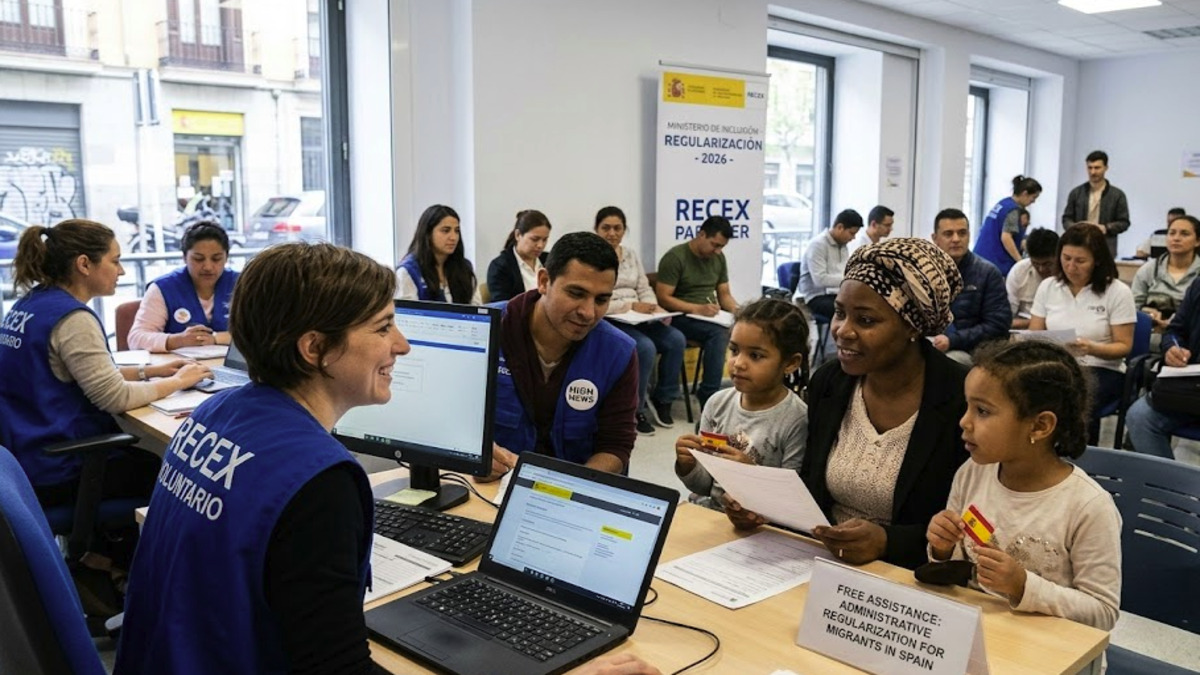 Atención a migrantes en el proceso de administrative regularization para migrants en España