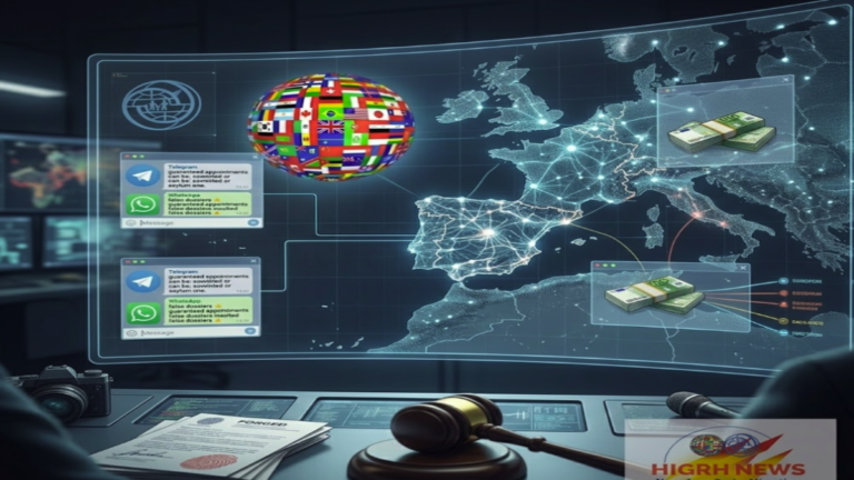 HIGRH NEWS investigation on digital asylum mafia networks and appointment fraud in Spain