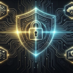 A futuristic cybersecurity web banner showcasing the best vpn services layout with a glowing central shield and connected tech nodes for HIGRH NEWS.
