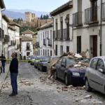 Earthquake in Granada causes damage to vehicles and buildings