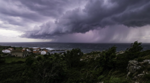 Atlantic storm approaching Spain with heavy rain and strong winds