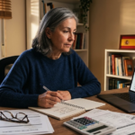 Person reviewing their retirement pension calculation in Spain in 2026