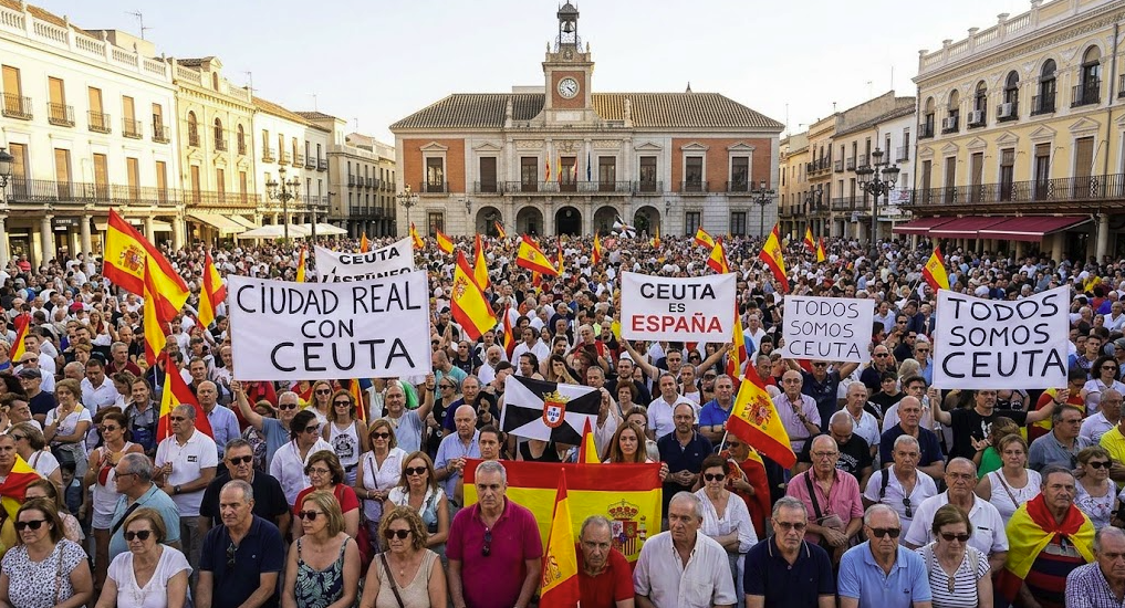 Thousands gather in Ciudad Real in support of Ceuta