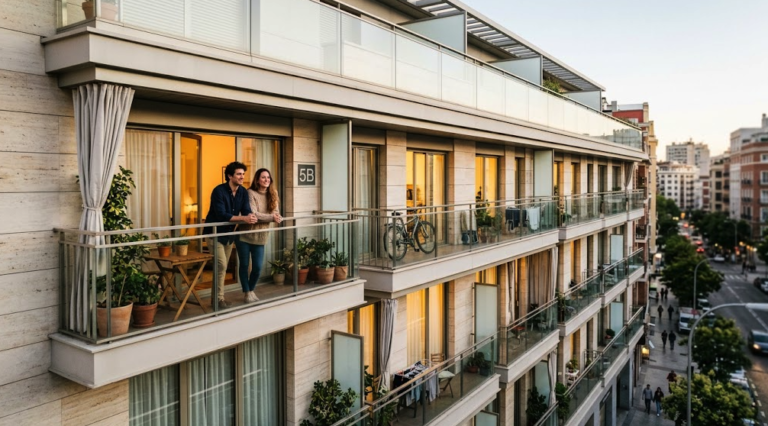 Residential apartment building with rental homes in Spain