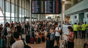 Flight delays and cancellations in Spain during the summer travel season