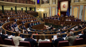 Spanish Congress during debate on citizenship for Sahrawis