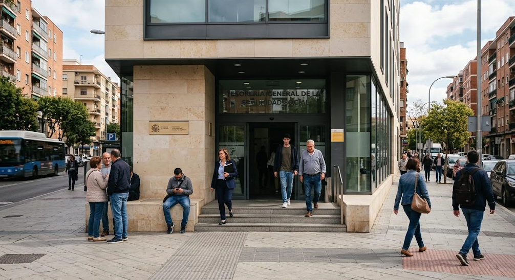 Social Security administrative building in Spain.